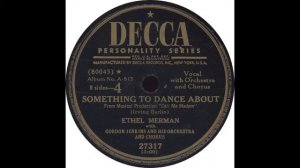 Decca 27317 – Something To Dance About – Ethel Merman