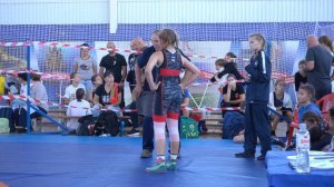 Вес 50 кг. Группа А, 2-й круг. Пугачёва (респ. Татарстан)-Джатова (Гулькевичи), девочки 2012-2014 гр