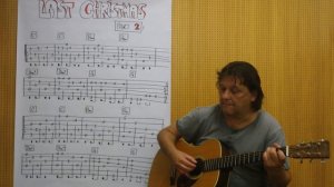 Fingerstyle Guitar Lesson (w/TAB) #12: LAST CHRISTMAS (Wham) / PART 2