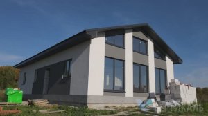 Дом из газобетона со вторым светом