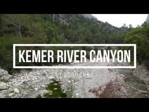 DJI Mini 3 PRO. Каньон реки Кемер, Анталья, Турция.