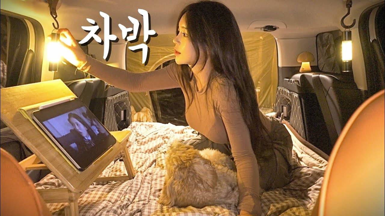 Уютный одиночный автомобиль кемпинг в тихих горах | Sashimi и гриле рыбы смотреть онлайн