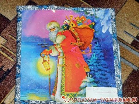 Как сделать красивую новогоднюю открытку
