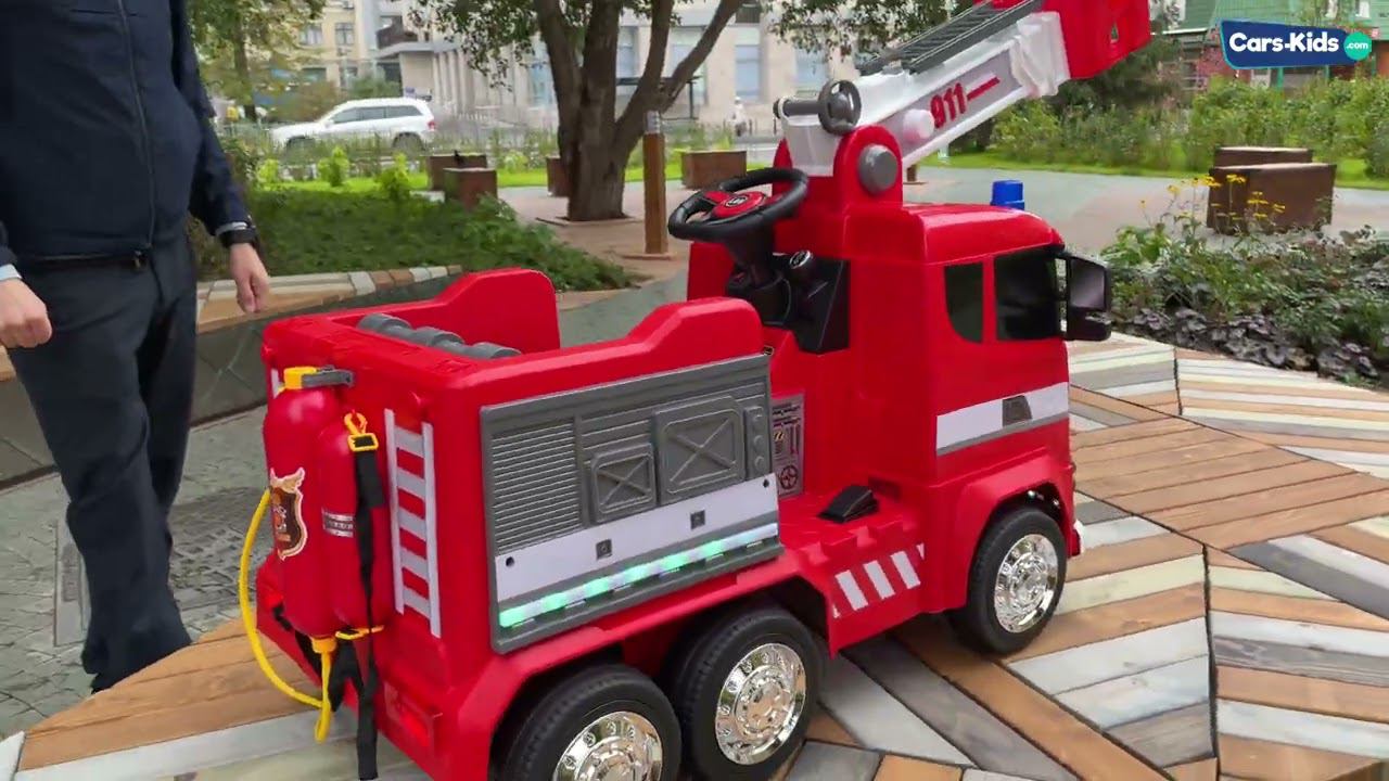 Пожарная машина электромобиль G002GG и G001GG смотреть онлайн