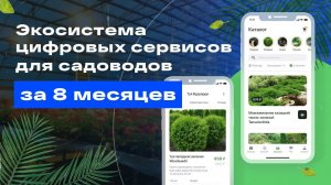 Комфортная цифровая среда для садоводов: построение экосистемы за 8 месяцев