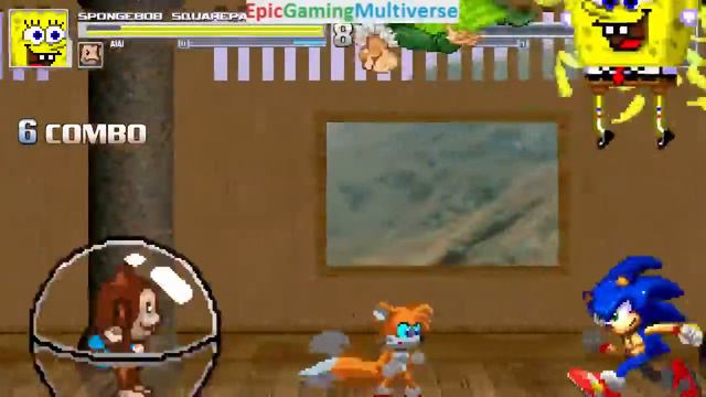 Sega Characters And SpongeBob SquarePants VS Vulture In A MUGEN Match / Battle / Fight смотреть онлайн