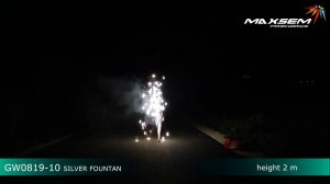 Maxsem Fireworks GW0819 10 SILVER FOUNTAN