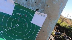 Пристрелка карабина СКС и прицела Ремингтон серия Фьюри кратность 1х5х24