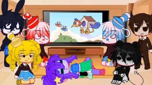 //❤Cuphead y algunos fandoms reaccionan Roll or die💙\\