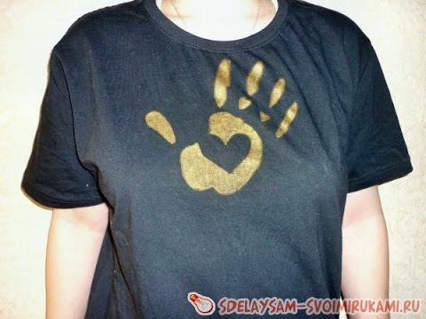 Футболка с рисунком своими руками смотреть онлайн