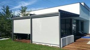 Тентовая пергола с солнце-ветро защитой