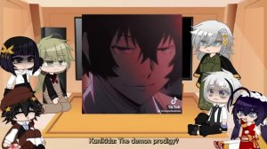 | ADA react to Dazai Osamu | Bungo Stray Dogs | 1/3