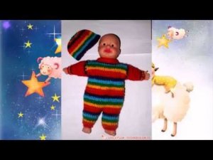 Как связать костюм для куклы пупса