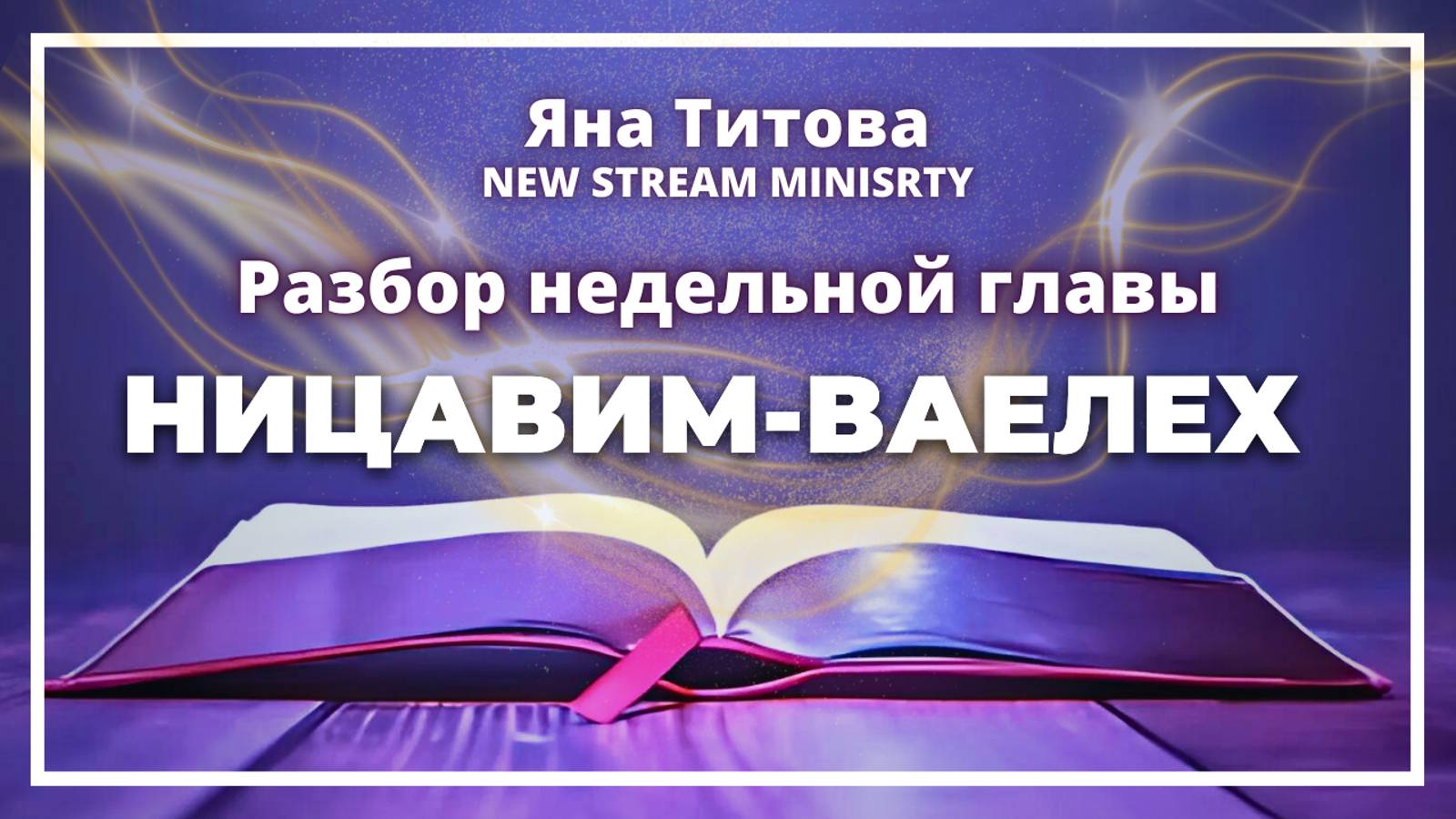 Недельный разбор Торы Ницавим-Ваелех Яна Титова NSM