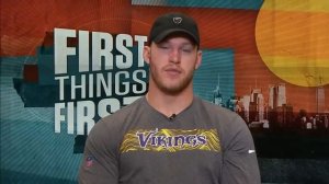 Vikings' Kyle Rudolph talks Cousins, explains the 'dead arm dance' & more | NFL | FIRST THINGS FIRS