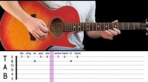 NIGHTS IN WHITE SATIN | Easy guitar melody lesson for beginners (with tabs) - The Moody Blues