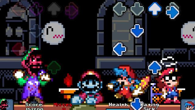 Friday Night Funkin' VS Mario SMW Style | I Hate You & Oh God No (SMW Update) (FNF Mod) смотреть онлайн