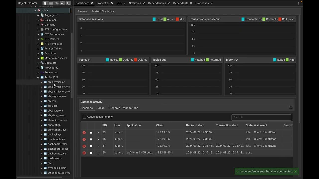 Screencast Superset 11 - Подключение к внутренней БД Superset