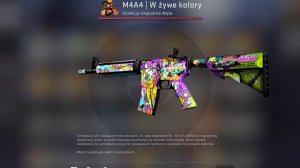 M4A4 Living Color Field-tested StatTrak Opening