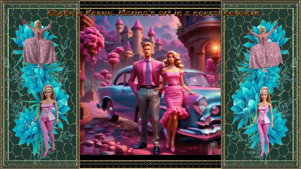 Барби и Кевин.Marina's art in a neural network