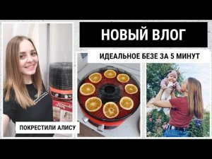 КРЕСТИНЫ / ИДЕАЛЬНОЕ БЕЗЕ И ФРУКТОВЫЕ ЧИПСЫ В СУШИЛКЕ ВЕЛИКИЕ РЕКИ ВОЛГА-9 / ОБЗОР ПОКУПОК