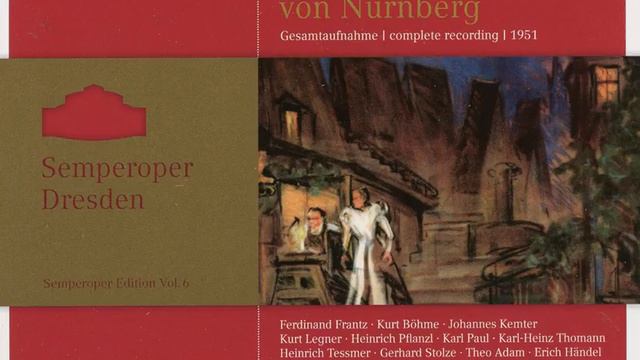 Die Meistersinger von Nürnberg, WWV 96, Act I: Act I Scene 3: Seid meiner Treue wohl versehen смотреть онлайн