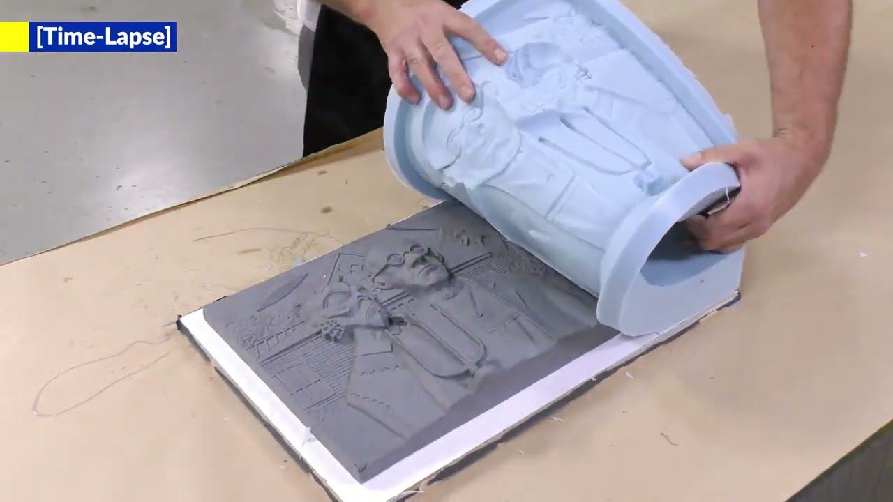 Имитация металлической отливки методом холодного литья. смотреть онлайн