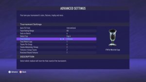 How To Create FIFA World Cup In FIFA 21