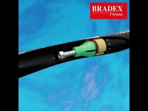 Работа телескопической системы палок для скандинавской ходьбы BRADEX