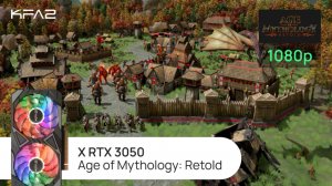 KFA2 X GeForce RTX 3050 Black | Age of Mythology: Retold | 1080p (Full HD) разрешение