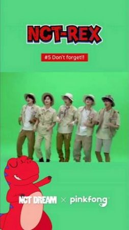 MARK🐯: Don't forget! (What?) | NCT DREAM x Pinkfong | Dino A to Z Behide the scenes | #shorts