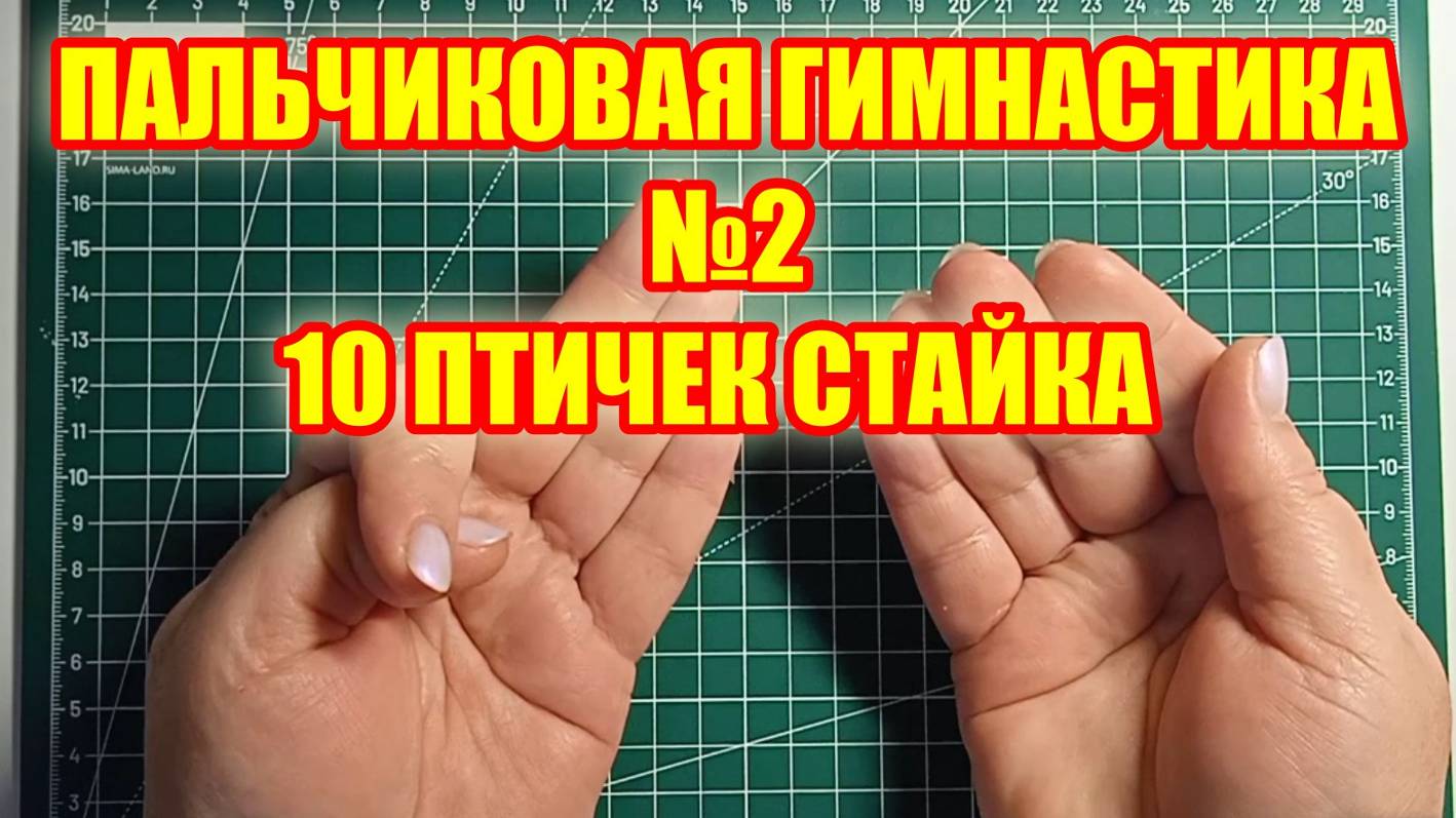 Пальчиковая гимнастика 🖐 Десять птичек стайка 🦅 №2 #методическийбагажвоспитателя