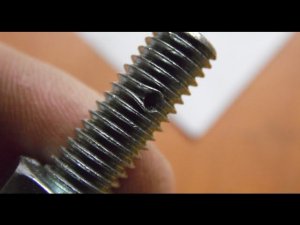 Как правильно накернить болт