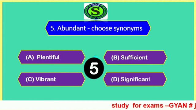 ssc exam daily quiz | 2 minute confidence booster | synonymous words in english #10