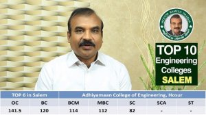 TOP 10 Engineering Colleges SALEM Region |Based on Last Year CSE Cut Off | Mentor Ramesh Prabha