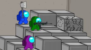 Among Us vs Poppy play time chapter 3 - CATNAP || ANIMATION