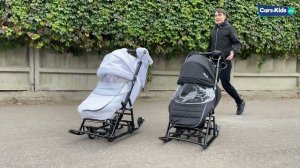 Санки коляcка Pikate Onyx. Крутая новинка! ❄️