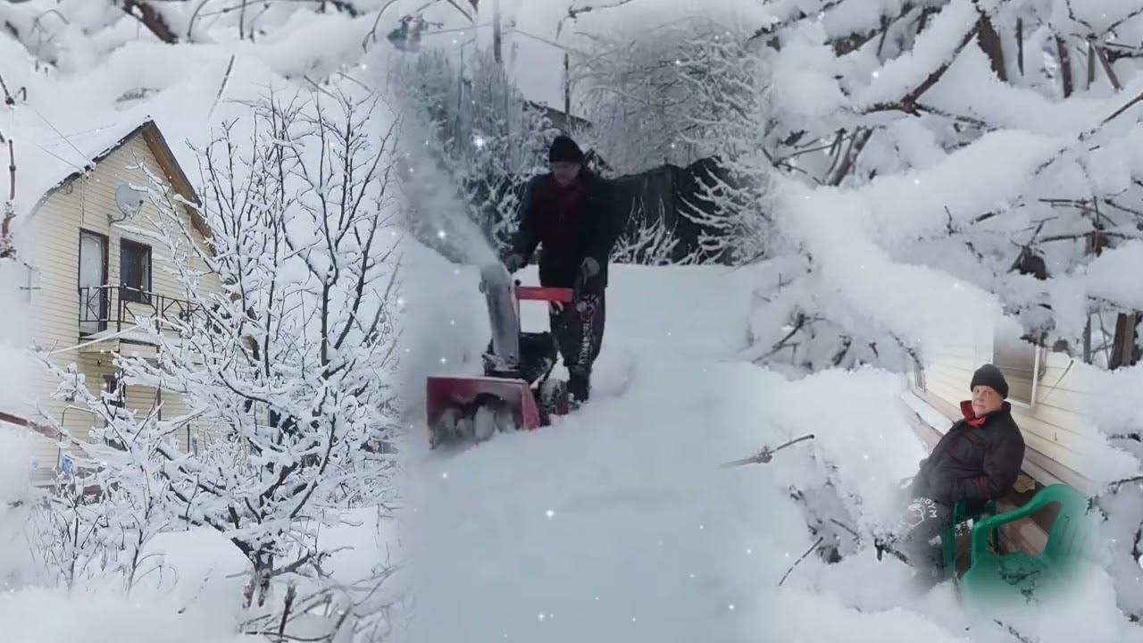 Ой, снег, снежок на даче!