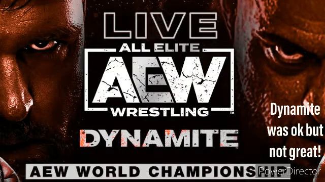 AEW DYNAMITE 9/23/20 REVIEW: IT WAS AN OK SHOW BUT NOT GREAT!