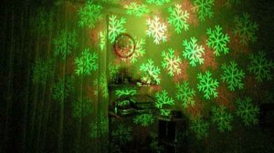 Лазерный проектор для дома Новогодняя Снежинка