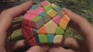 Мегаминкс. Пример сборки методом F2L.