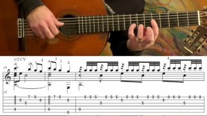 A TIME FOR US - Romeo and Juliet - Full Tutorial with TAB - Fingerstyle Guitar