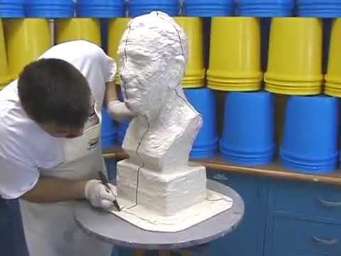 Делаем копию огромного бюста. Начинаем с изготовления формы в намазку с Brush-On ™ смотреть онлайн
