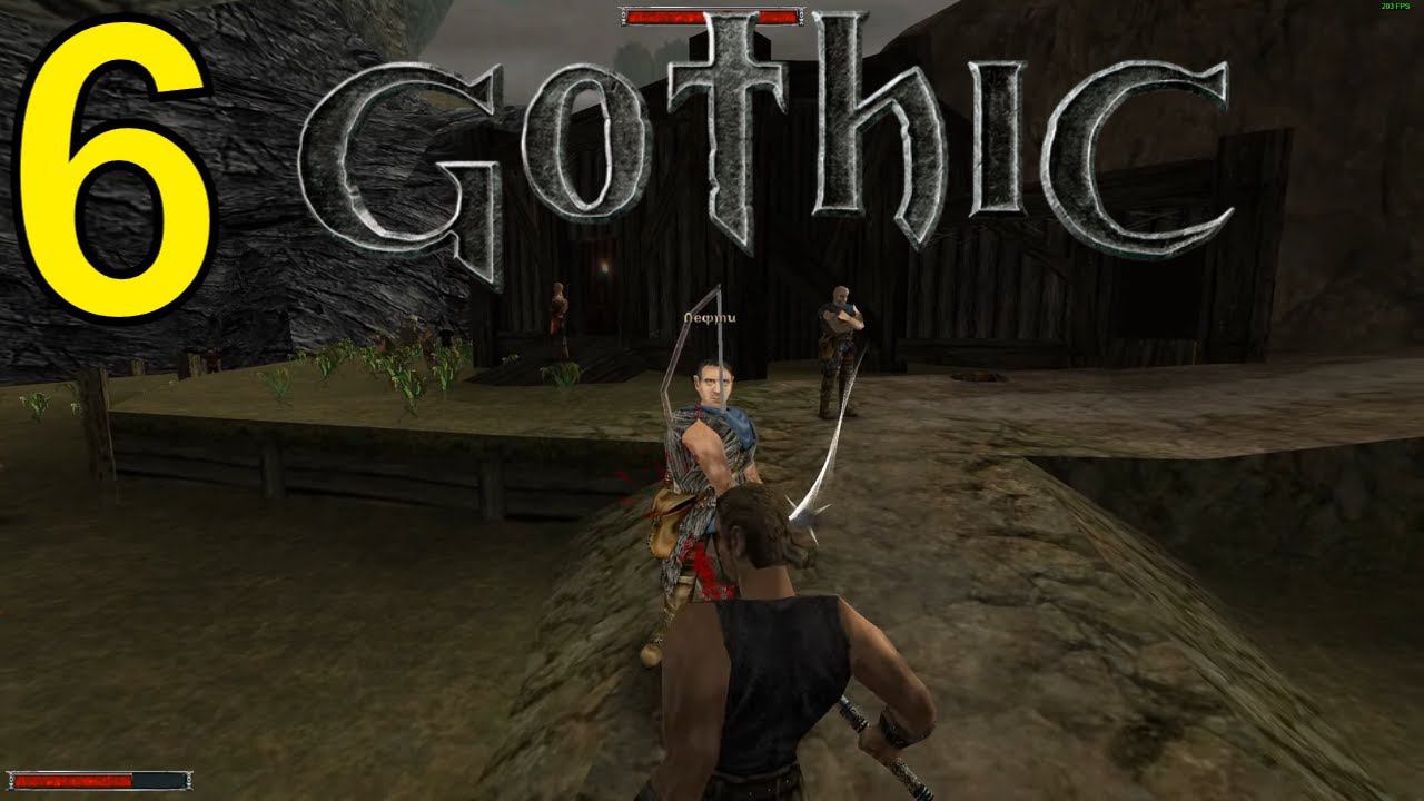 Gothic 1 Первое Прохождение ч6 - дошли до нового лагеря