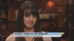 Rebecca Black Abused on" Live Tv" by reporter (and proves she HAS TALENT!! News Poop)