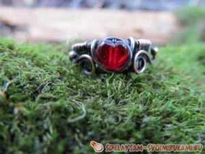 Как сделать кольцо из медной проволоки.