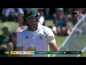 New Zealand v South Africa | 1st Test | 2nd innings | Ruan Swardt 0