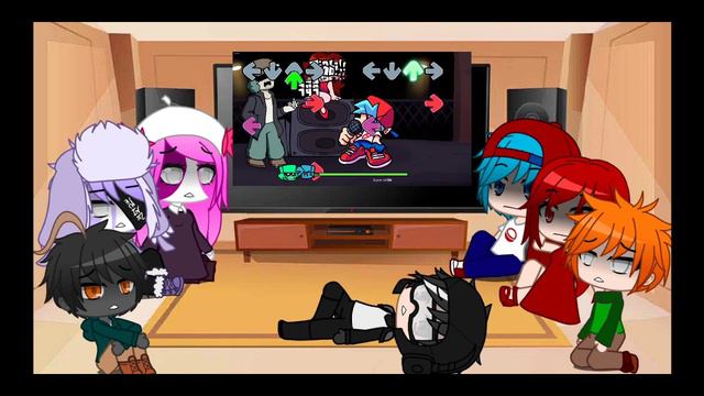реакция персонажей Friday night funkin на Гарселло мод смотреть онлайн