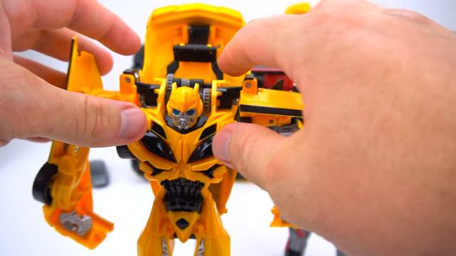 Transformers the Last Knight 2 Step Flip Changers Hot Rod and Bumblebee Change 360 Degrees смотреть онлайн