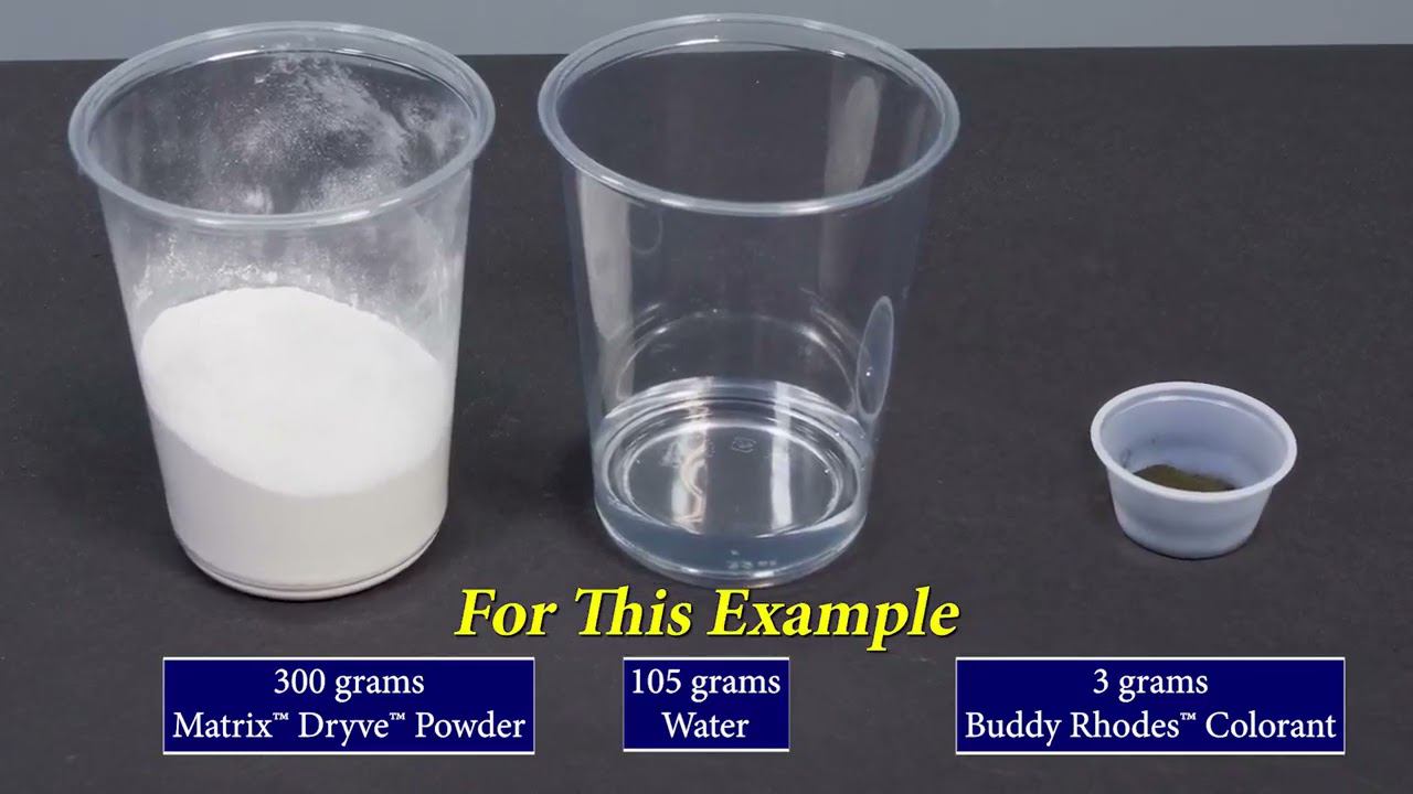 Полимерный гипс Matrix Dryve™ плюс порошковый краситель. В результате получаем эффект мрамора. смотреть онлайн